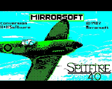 Spitfire 40 (1987)(Mirrorsoft)[SP40] screen shot title